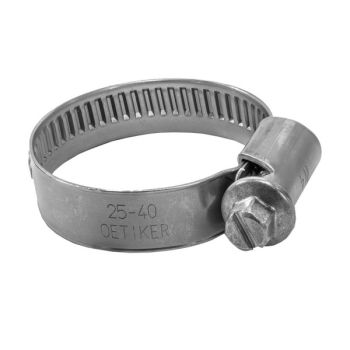Schneckengewindeschelle Edelstahl Band 12 mm / W4 / Spannweite 25 - 40 mm