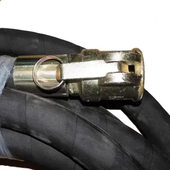 Preview: moertelschlauch nw25 10m mit VT und MT verpresst detail