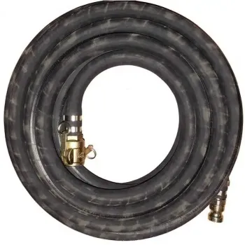 moertelschlauch nw25 13m mit Schellen eingebunden