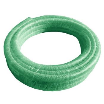 PVC Gewebeschlauch transparent grün 6,3 mm x 2,35 mm u.a. für Öl, Benzin - 25m