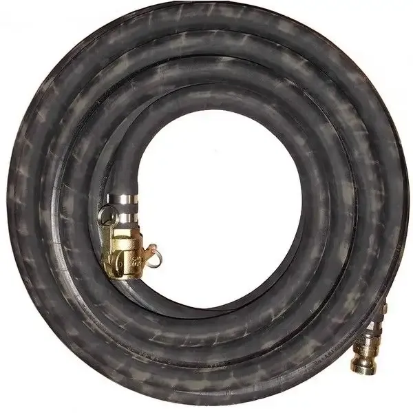 moertelschlauch nw25 13m mit Schellen eingebunden